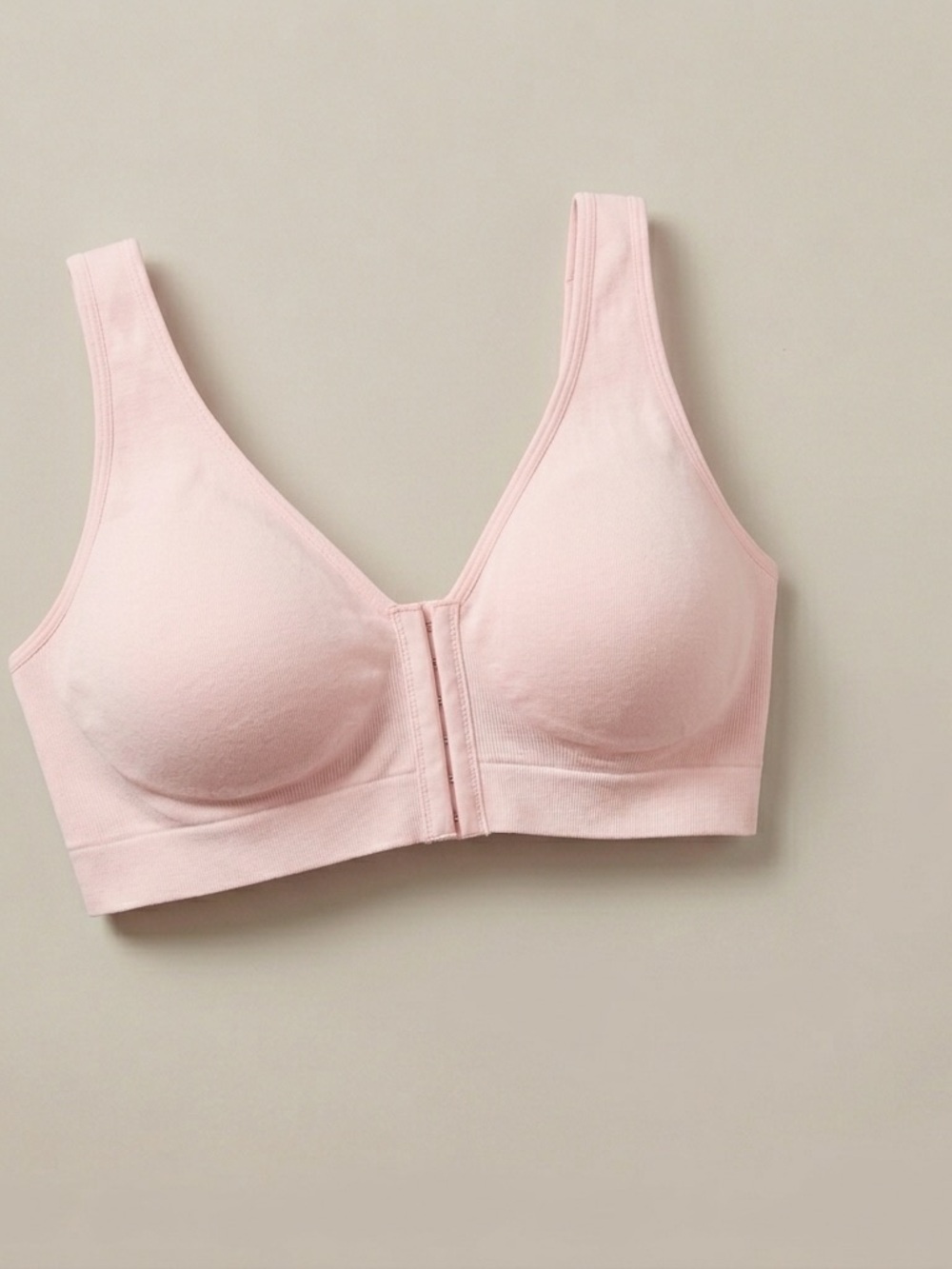 Auden Pink Plus Size Front-Closure Wirefree Leisure Bra
